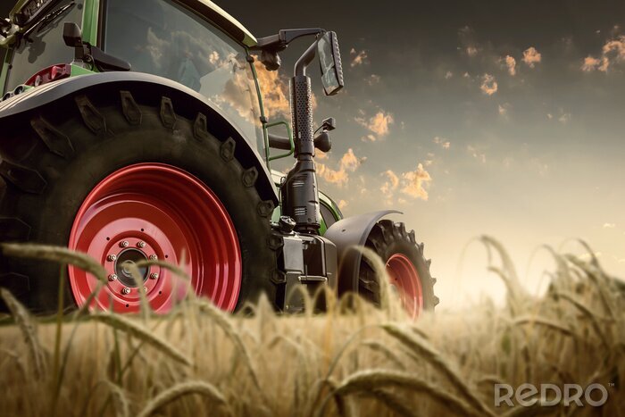 Fotobehang tractor