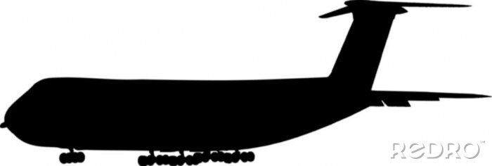 Fotobehang transport vliegtuig