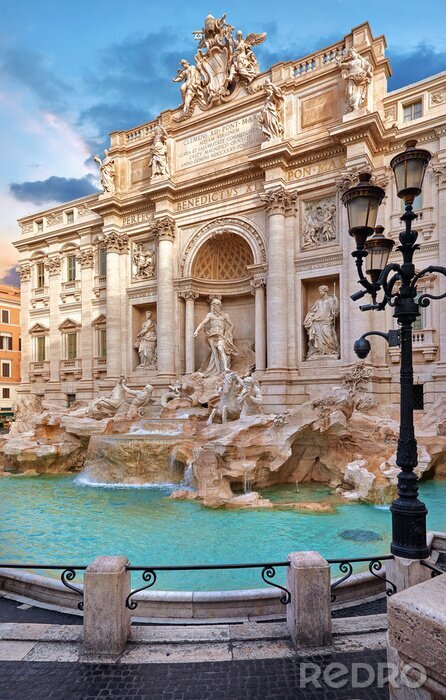 Fotobehang Trevi fontein