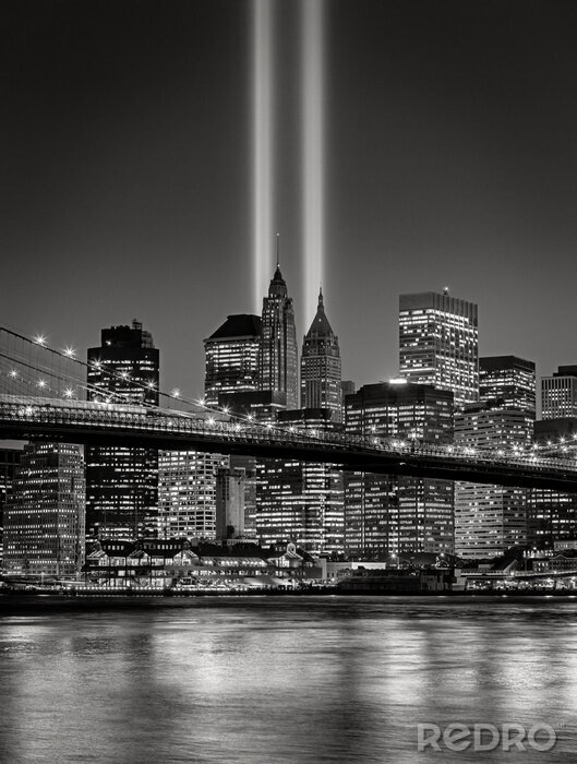 Fotobehang Tribute in Light, September 11 Commemoration, New York City
