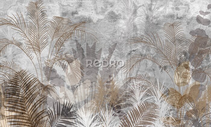 Fotobehang Tropische bruine textuur