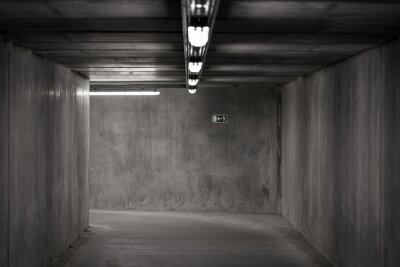 Fotobehang Tunnel van een ondergrondse gang