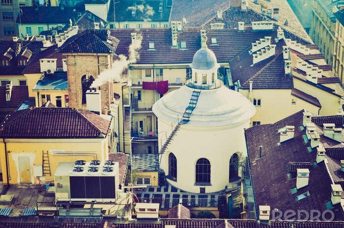 Fotobehang Turijn bekijken retro look