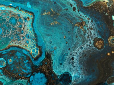 Fotobehang Turkoois verven