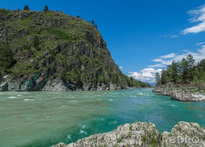 Fotobehang Turquoise rivier