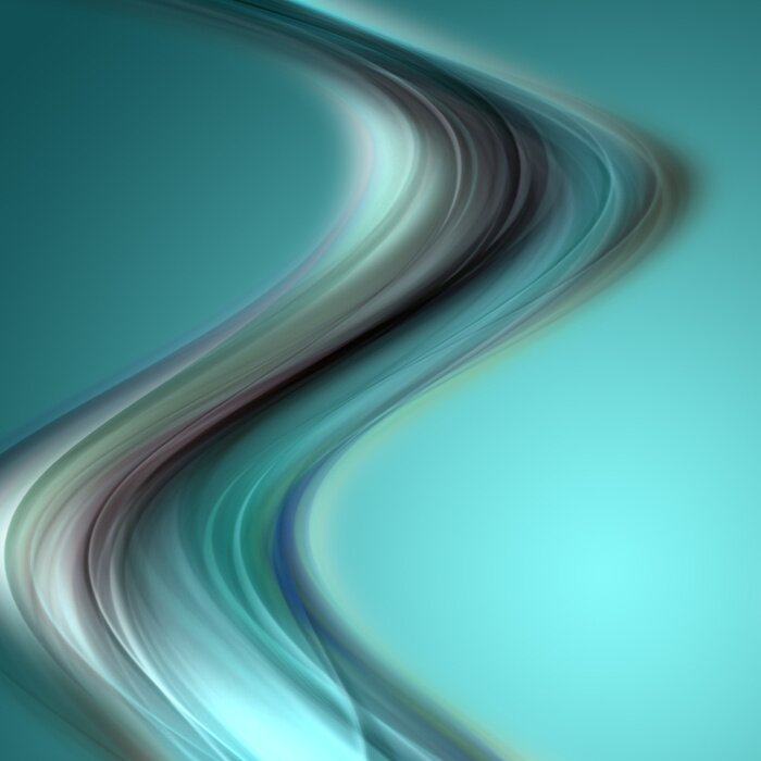 Fotobehang Turquoise zwarte rook