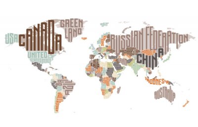 Typografische wereldkaart