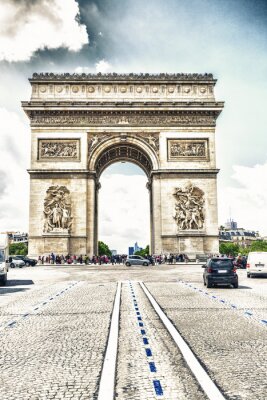 Fotobehang Uitzicht op de Arc de Triomphe