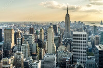 Fotobehang Uitzicht op de stad New York