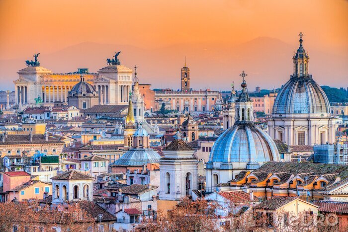 Fotobehang Uitzicht op de stad Rome