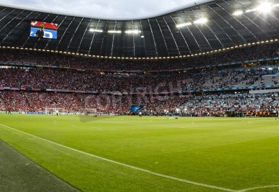 Fotobehang Uitzicht op de tribune van de Allianz Arena