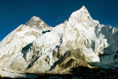 uitzicht op Everest en Nuptse van Kala Patthar