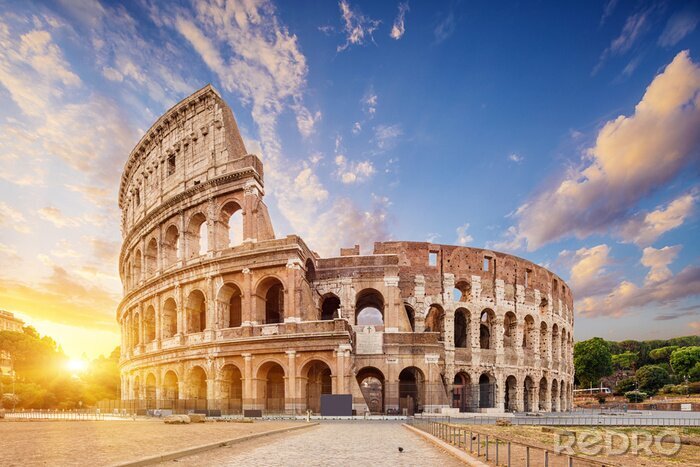 Fotobehang Uitzicht op het Colosseum