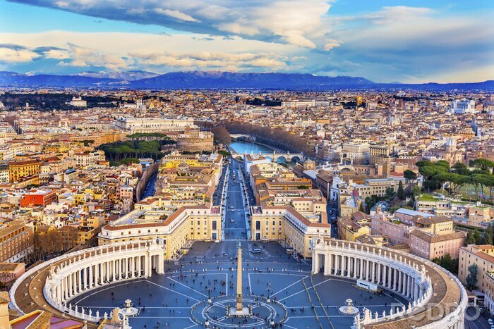 Fotobehang Uitzicht op het Vaticaan