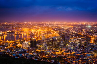 Fotobehang Uitzicht op Kaapstad
