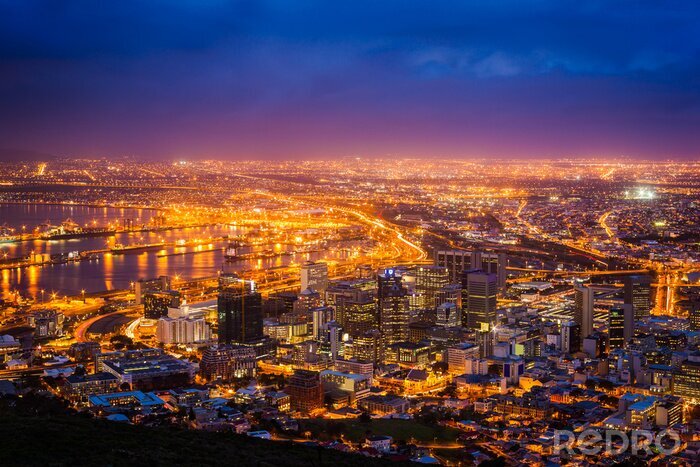 Fotobehang Uitzicht op Kaapstad