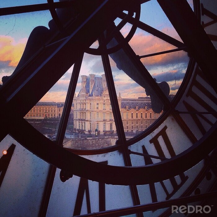Fotobehang Uitzicht op Parijs vanuit het museum