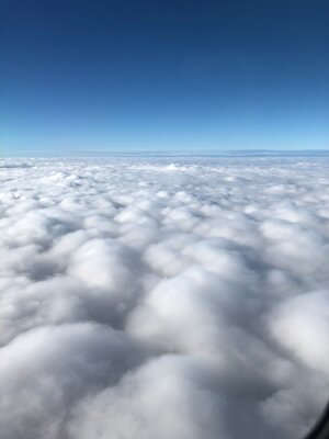 Fotobehang Uitzicht op wolken