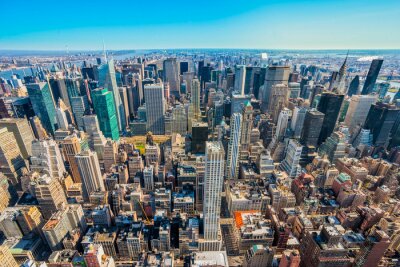 Fotobehang Uitzicht op zonnig New York
