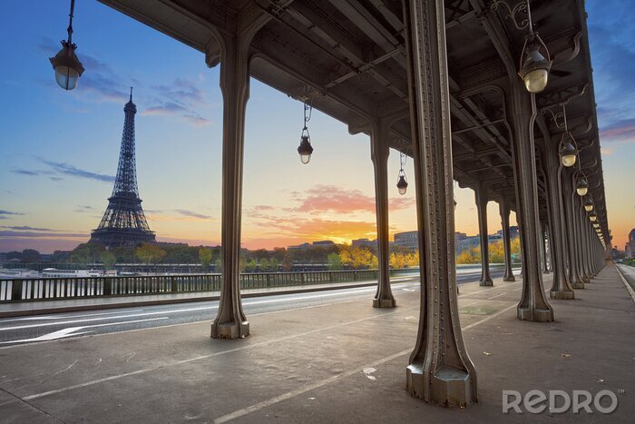 Fotobehang Uitzicht van Parijs