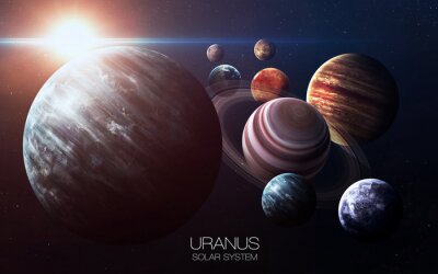 Fotobehang Uranus in het zonnestelsel