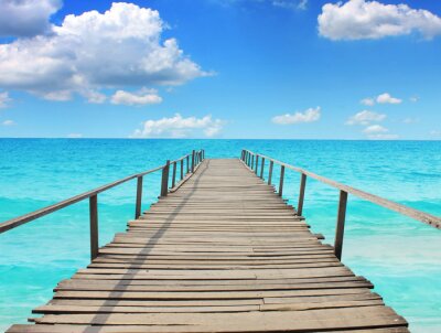 Fotobehang Vakantie aan een azuurblauwe zee