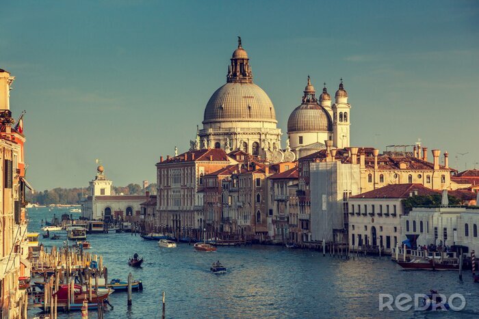 Fotobehang Venetië 3D bij zonsondergang