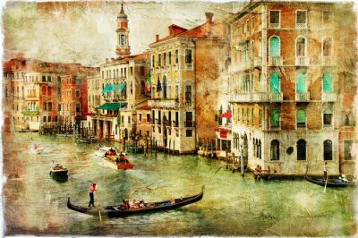 Fotobehang Venetië als geschilderd