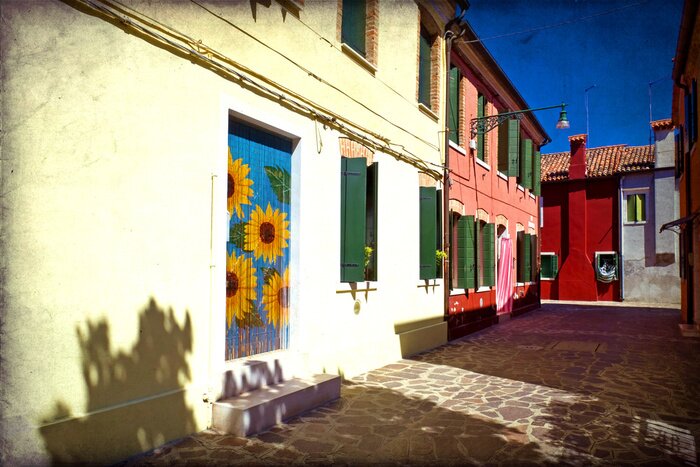 Fotobehang Venetië, Burano