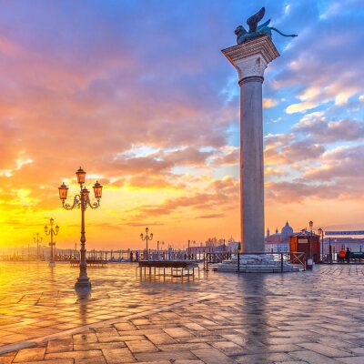 Fotobehang Venetië in regenboogkleuren