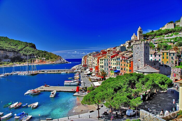 Fotobehang verbazingwekkende Portovenere, Ligurische kust. Italië
