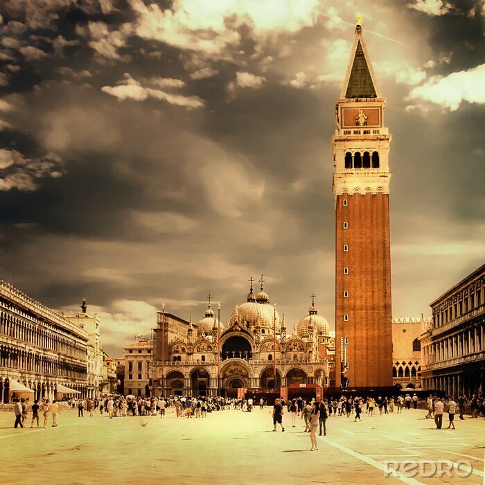 Fotobehang verbazingwekkende Venetië-artistieke getinte foto