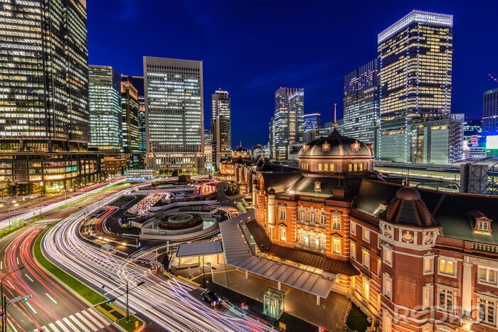 Fotobehang Verkeer in de straten van Tokio