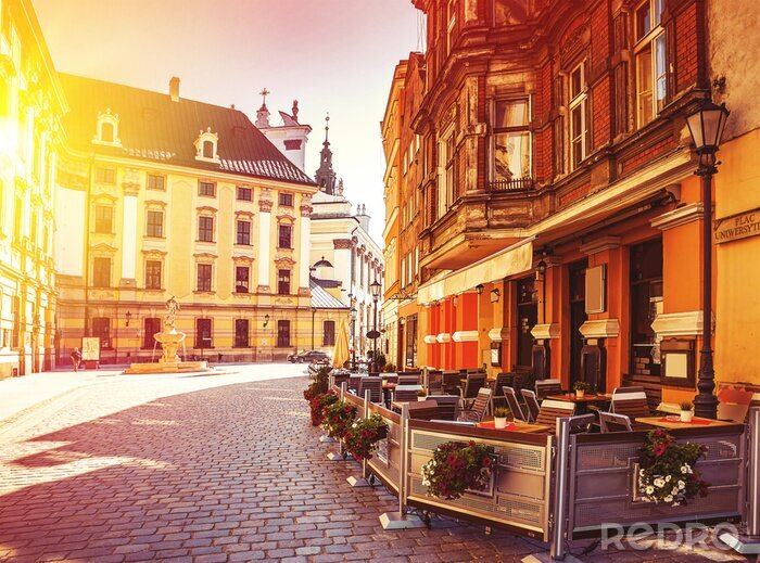 Fotobehang Verlaten stadscentrum