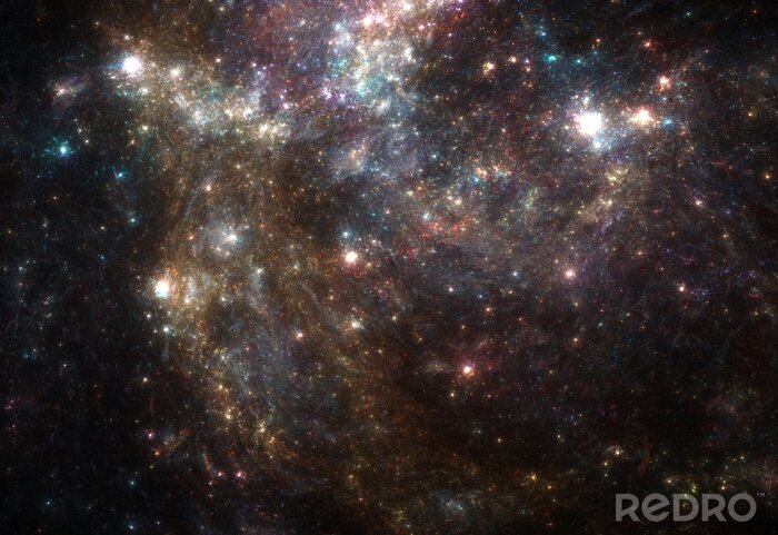 Fotobehang Verlichte sterrenstelsels