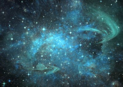 Fotobehang Verre sterrenstelsels van het universum