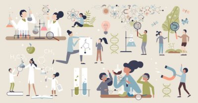 Fotobehang Verschillende wetenschappelijke gebieden