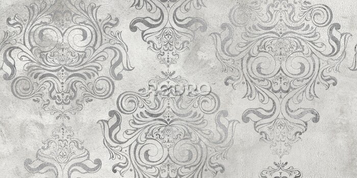 Fotobehang Versierde vintage muur
