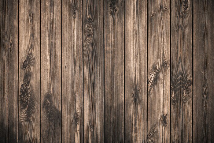 Fotobehang Versleten bruine planken