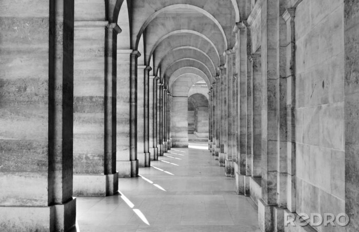 Fotobehang View of colonnade