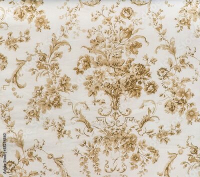 Fotobehang Vintage bloemenpatroon