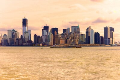 Fotobehang Vintage Manhattan skyline