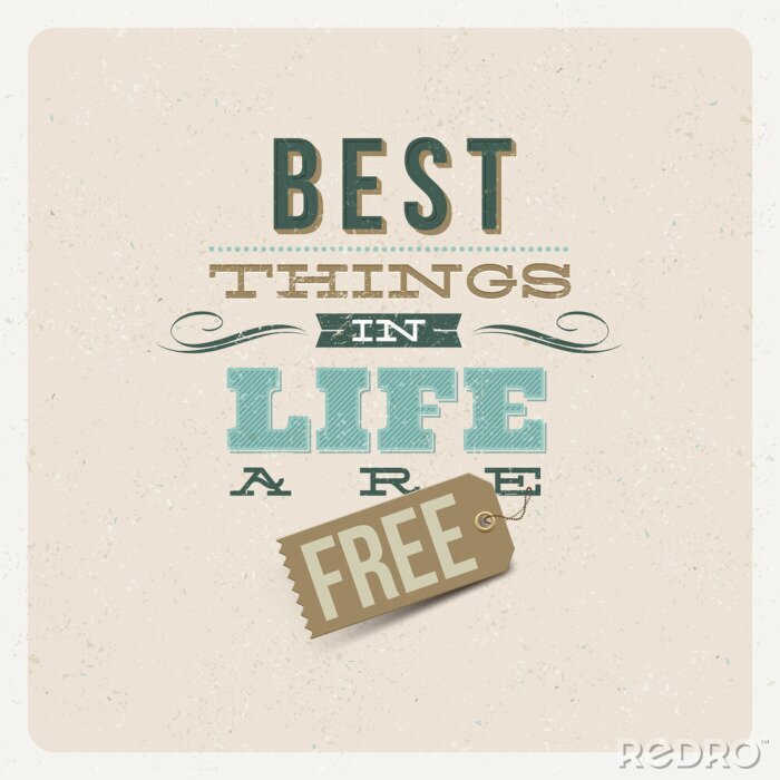 Fotobehang Vintage motiverende letters