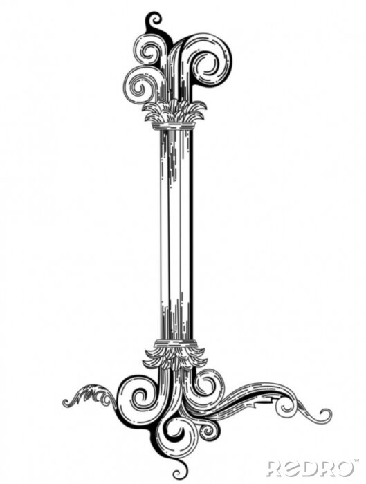 Fotobehang Vintage ornament