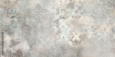 Fotobehang Vintage patroon met decoratieve versieringen