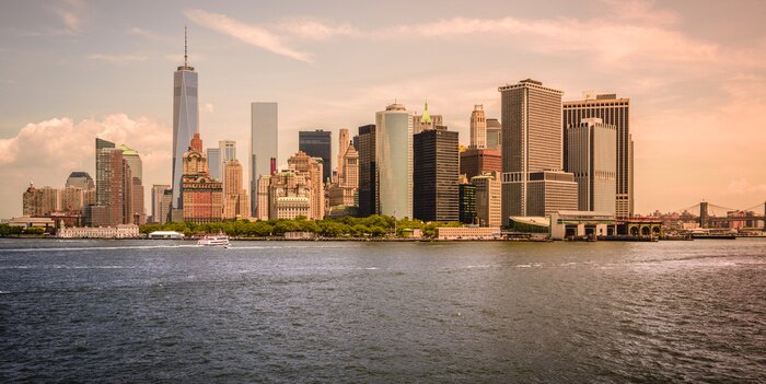 Fotobehang Vintage skyline van New York