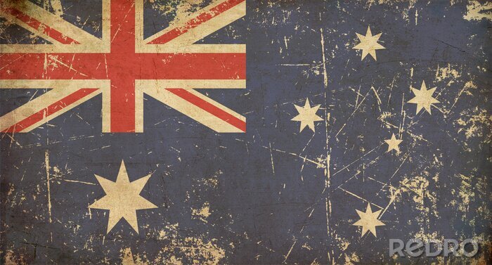 Fotobehang Vintage vlag van Australië