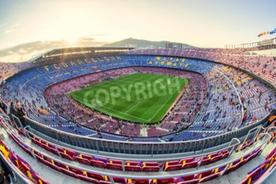 Fotobehang Voetbalstadion Camp Nou in Barcelona