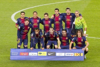 Fotobehang Voetbalteam FC Barcelona