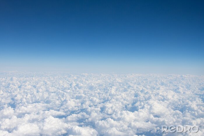 Fotobehang Vogelperspectief van wolken